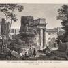 Vue laterale de la Porte-Doree et d'une partie des Murailles.