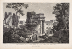 Vue laterale de la Porte-Doree et d'une partie des Murailles.