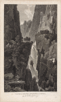Vue de la grande cascade de la Cettina.