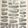 Kamennyia orudiia iz Arkhangel'skoi gubernii, grobovye plity, molotok