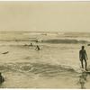 Riding the surf at Waikiki