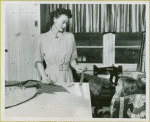 Mother and daughter making a dress