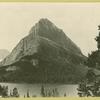 Mt. Gould and Stark Peak seen fr. hill above "Many Glacier Hotel"