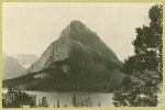 Mt. Gould and Stark Peak seen fr. hill above "Many Glacier Hotel"