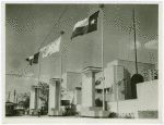 Flags wave at Texas Centennial