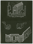 Photostat negative showing house in Williamsburg in eighteenth century