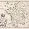 A new map of France, shewing its principal divisions, cheif cities, townes, ports, rivers, mountains &c.