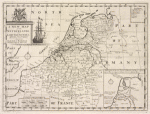 A new map of the Netherlands or Low Countries, shewing their principal divisions, cities, towns, rivers &c.