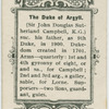 Duke of Argyll.