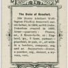 Duke of Beaufort.