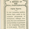 Alpine sports.
