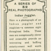 Indian juggler.