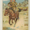 Major E. D. Brown, 14th Hussars winning the V.C. at Geluk, South African War, 1900.