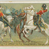 Sergt. Major J. Grieves, 2nd Dragoons (Scots Greys), saving his officer in the heavy cavalry charge at Balaklava.