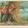 Colr. Sergt. Lucas, 40th Regt. defending a position against the Maories, 1861.