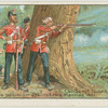 Colr. Sergt. Lucas, 40th Regt. defending a position against the Maories, 1861.