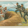 Ptes. R. Hampston & J. Bradshaw, 2nd Rifle Brigade, charging and capturing a Russian rifle pit, Crimean War, April 22nd, 1855.