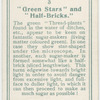 "Green stars" and "half-bricks."