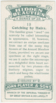 Catching by hairs.