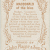 Macdonald of the Isles.
