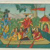 Krishna and Gopi on the river Yamuna