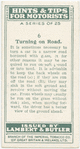 Turning on road.