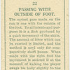 Passing with outside of foot.