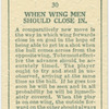 When wing men should close in.