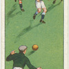 Passing back to goalkeeper.