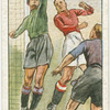 Fisting the ball over the bar.