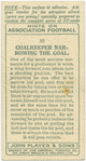 Goalkeeper narrowing the goal.