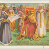 King John granting the Magna Carta.