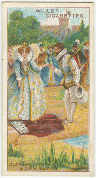 Queen Elizabeth and Sir Walter Raleigh. - NYPL Digital Collections