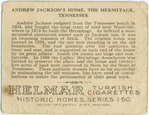 "Hermitage" home of Andrew Jackson