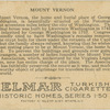 "Mount Vernon" home of Washington