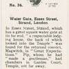 Water Gate, Essex Street, Strand, London.