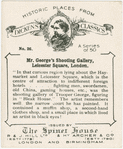 Mr. George's shooting Gallery, Leicester Square, London.