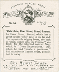 Water Gate, Essex Street, Strand, London.