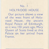 Holyrood House.