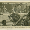 The King's champion at Henry V's Coronation, 1413.