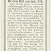 Reform Bill carried, 1831.