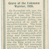 Grave of the Unknown Warrior, 1920.