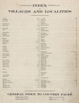 Index to Villages and Localities; General Index to County Pages