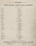 Index to Villages and Localities; General Index to County Pages