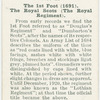 The 1st Foot (1691).  The Royal Scots (The Royal Regiment).