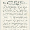 The 2nd Foot (1684).  The Queen's Royal Regiment (West Surrey).