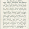 The 9th Foot (1686). The Royal Norfolk Regiment.