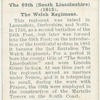 The 690th (South Lincolnshire) (1815).  The Welch Regiment.