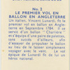 Le premier vol en ballon en Angleterre.