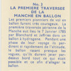 Le premier traversee de la manche en ballon.